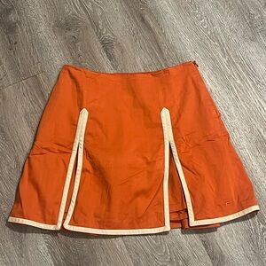VTG Fila Orange Skort with Cream Accents
